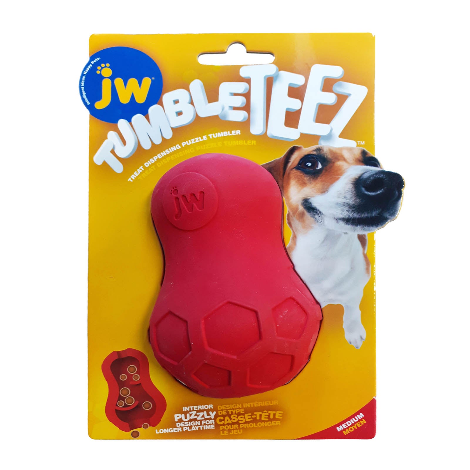 Treat Puzzle Tumbler Dog Enrichment Toy — Medium | JW Pet