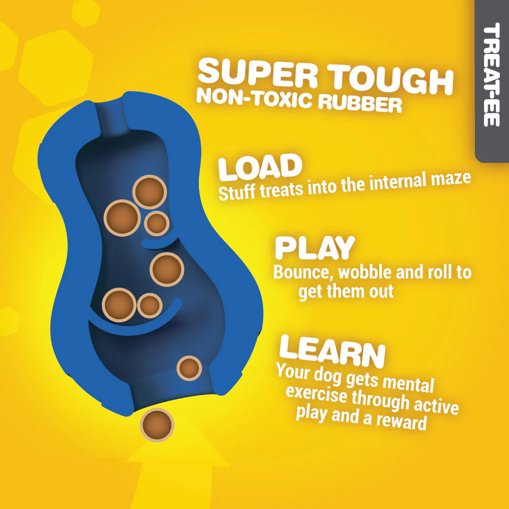 JW Treat Puzzle Tumbler Dog Enrichment Toy — Medium