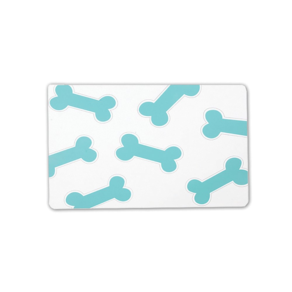 Non-Slip Dog Food Bowl Placemat — Bones Print | Petrageous