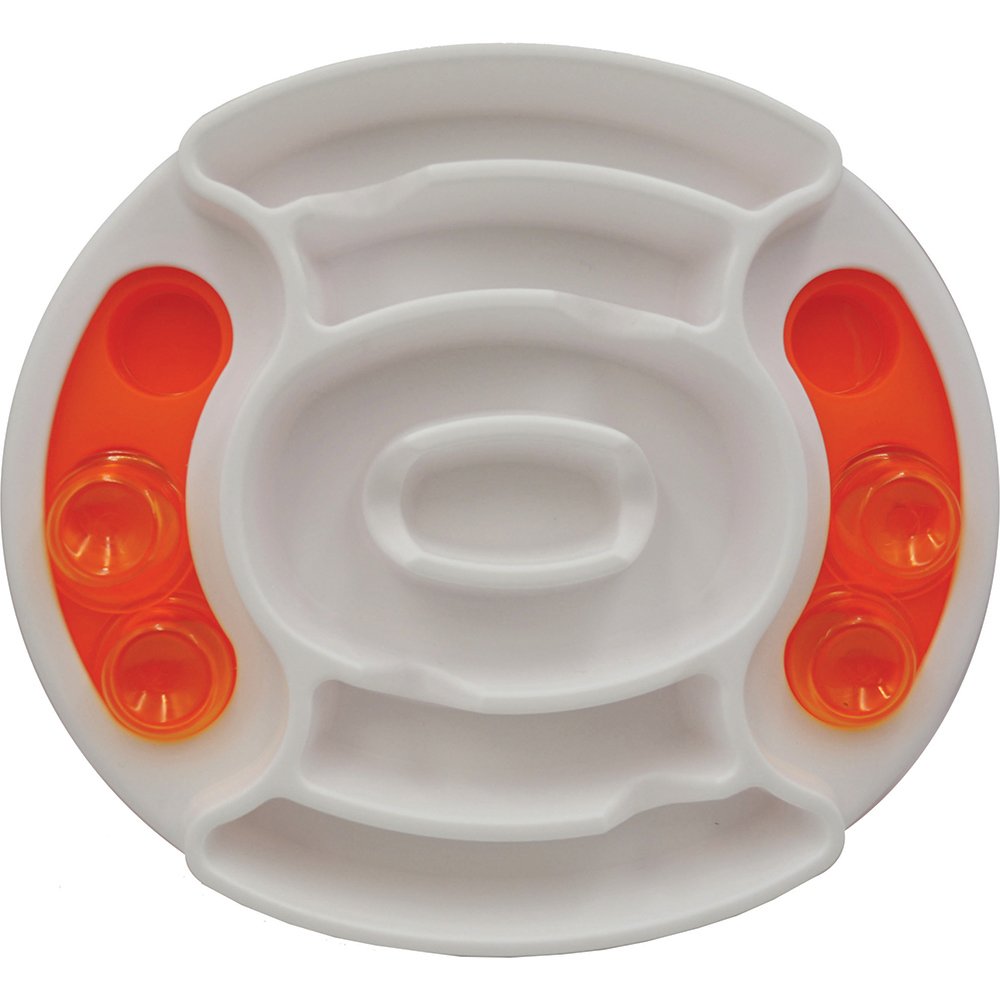 Scream Slow Feed Puzzle Bowl — Orange