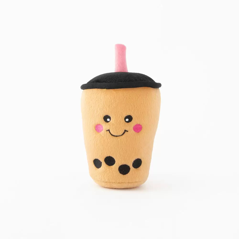 Squeaky Plush Boba Milk Tea Dog Toy | ZippyPaws