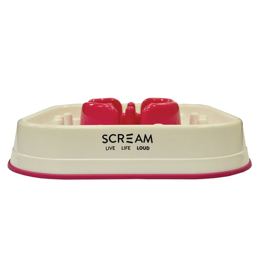 Slow Feed Interactive Dog Bowl — Pink | Scream