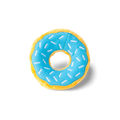 Squeaky Plush Donut Dog Toy — Blueberry | ZippyPaws